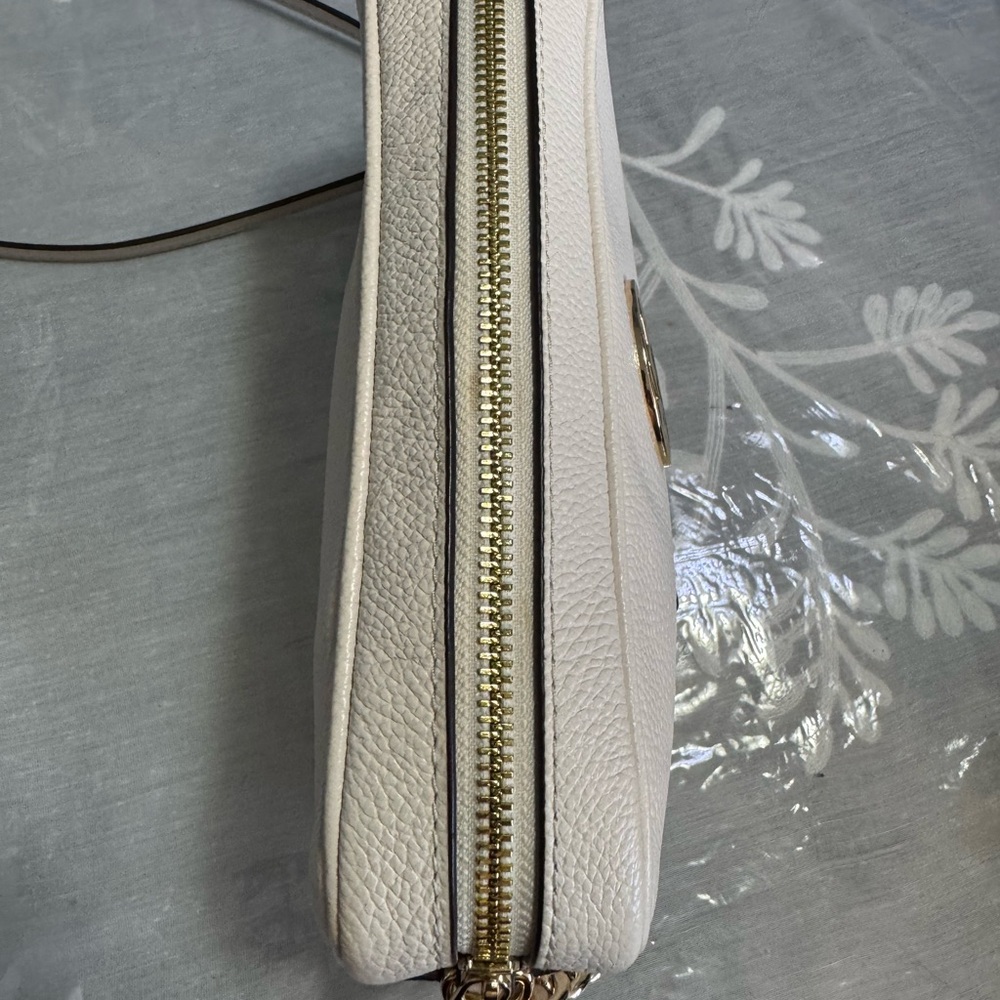 Michael Kors Ivory Crossbody Bag with Gold Accents - Picture 9 of 11